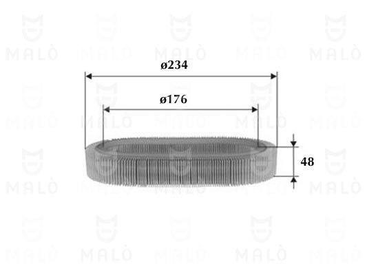 100702 Topran Air filter 1.1 FA,FJ,GL