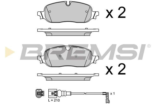 1009564 Bremsi Rear brake pad set with Sensor Crafter 03.06.2024>> / Man 65508206008