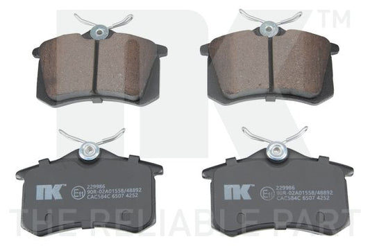 107239 Set of 4 NK Rear brake pads (both sides) PR-1KD