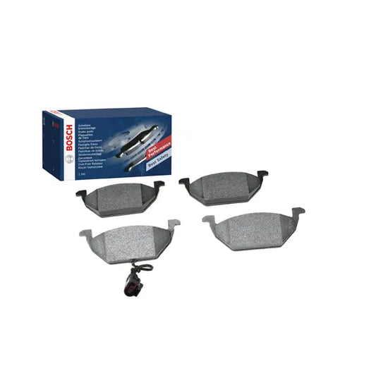 108504 Set of Bosch Front Brake Pads with sensors 1.4 70bhp; 1.4 16V;1.6 8V;2.0 8V;1.9TDI 90>115BHP 1999> PR-1LA,1LR, 1LS, 1ZM, 1LQ, 1ZF
