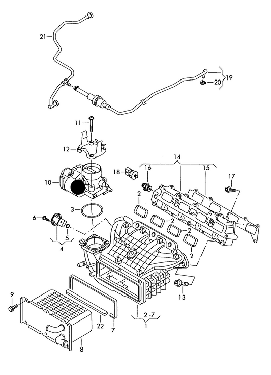 (ITEM 10) 117311 Throttle valve control element 1.4TSI,1.4 16V 'Special order 1-2 days'