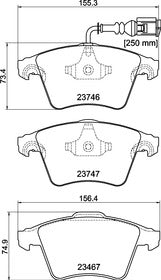 (10) 110540 Pagid Front Brake Pad Set with sensors T5 PR-2E3 only