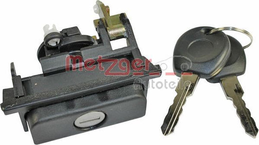 (19) 110996 METZGER Tailgate lock & keys satin black if necessary paint in color of vehicle