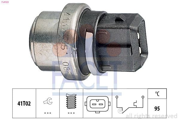 111396 Facet Coolant temperature Sensor 2pin Blue/white 88>93oC