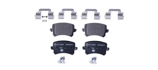112168 Rear Brake Pad Set w/o sensors Various VAG 04>