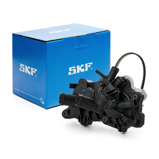116424 SKF Coolant pump & coolant regulator, thermostat, & Belt petrol eng. 1.0ltr CHZL PR:TJ4,T6P / 1.2ltr. CHYA,CHYB CJZC,CJZD / 1,6ltr CWVA,CWVB
