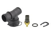 117497 Lower Right Radiator Coolant Flange with Temperature Sensor and Seals