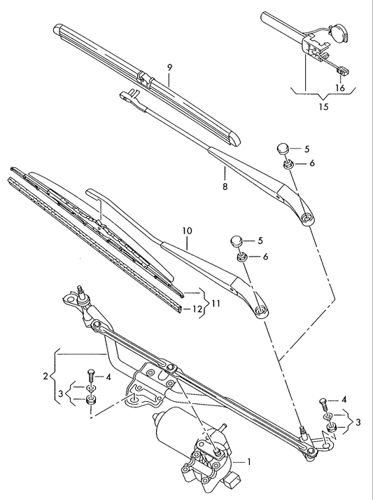 (item 11) 104575R Hella R/H Wiper blade 600mm/24" T5