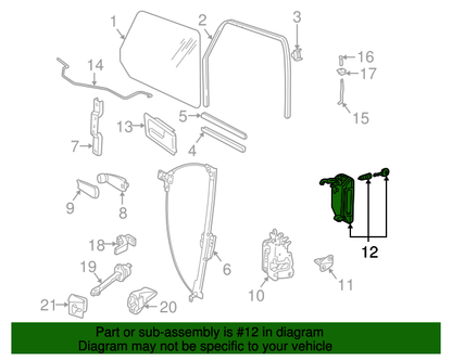 (ITEM 12) 109912 Premium Door Lock & Key-Left T4 91>03