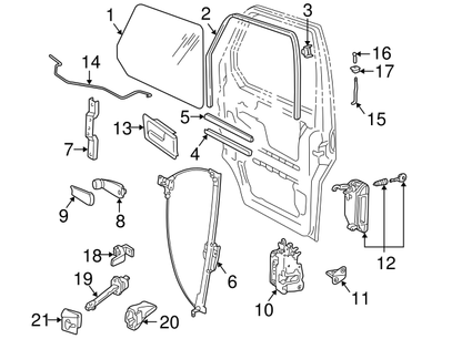 (ITEM 12) 109912 Premium Door Lock & Key-Left T4 91>03