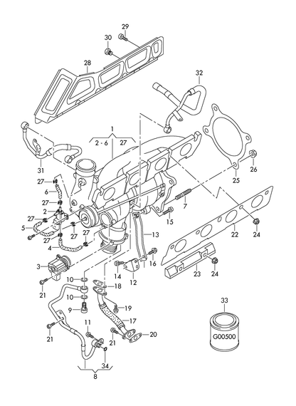 (3) 116500 Pierburg Diverter valve
