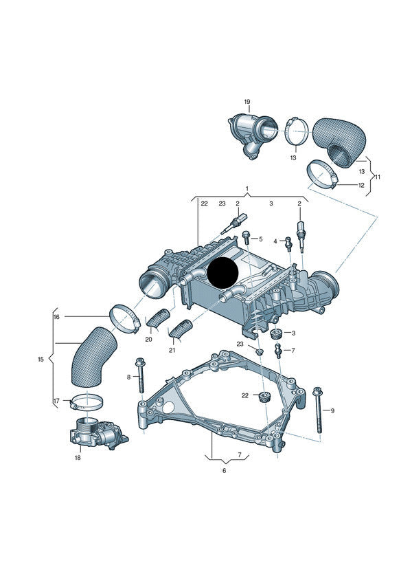 663000 Turbo Intercooler (Charge Air Cooler) VW T6. 2.0 Diesel eng.+ CXEB,CXEC 01.06.2016>