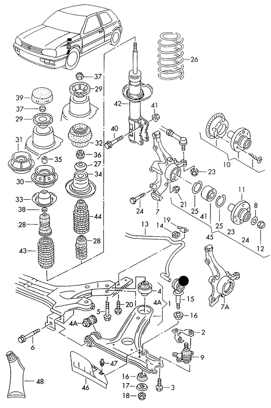 (items 15+16) 102787 Optimal Front Anti-Roll Bar Link Left/Right 20/21.5mm roll bar