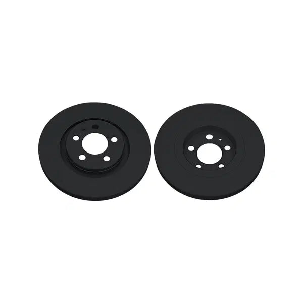107681 Pair of Black coated Front Vented Brake Discs-280x22mm PR-1LR,1LS,1ZM, 1ZG