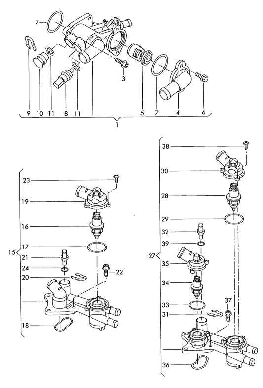 (Item 16) 113287 Thermostat 87oC 1.2 ltr. 3-cylinder+ CHFA,CHFB, BMD