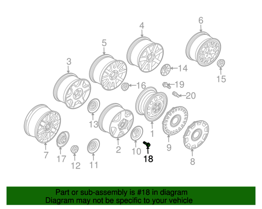 (Item 8) 111477 Febi Wheel Bolt M14x1.5x27mm