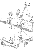 (14) 102804/102806 Steering Inner Tie Rod Nuckle Without End Power Steering Left/Right