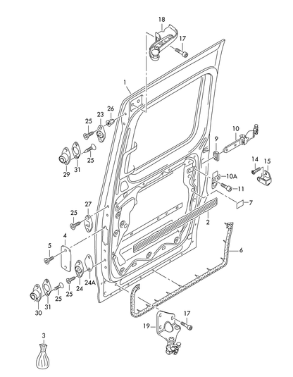 (19) 115393 Febi Sliding Door Roller R/H Lower Caddy 04>15 PR-5R2