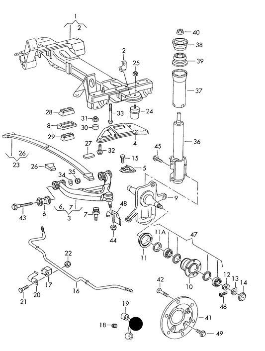 (ITEM 19) 109983 Front Anti-Roll Bar Link-Right LT 97>06