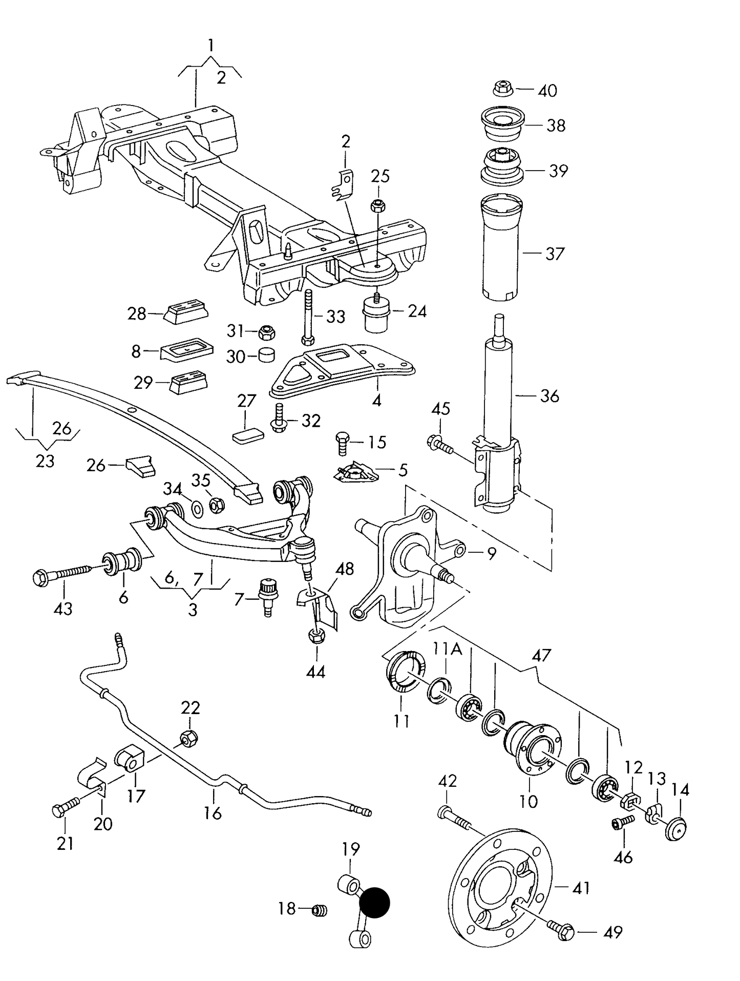 (ITEM 19) 109984 Front Anti-Roll Bar Link>Left LT 97>06