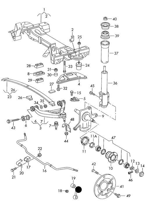 (ITEM 19) 109984 Front Anti-Roll Bar Link>Left LT 97>06