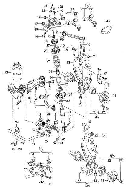 (item 1) 109994 OPTIMAL Suspension Arm ''Front Axle Left/Right Lower Front''