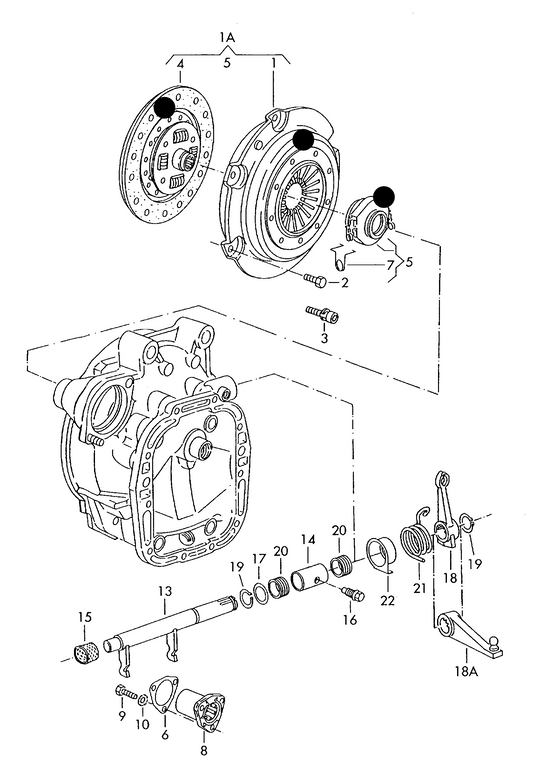 (ITEMS 1,4+5) 109207 OEM Clutch Kit-215mm T25 1.6D/1.7D 'Special order 1-2 days'