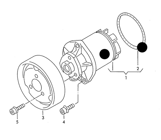 (item 1) 100112 Meyle Water Pump & Seal 2.8 VR6 AAA