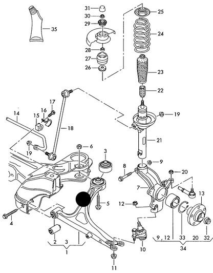 (ITEM 1) 44379 Front Lower Wishbone & Bushes R/H excl Ball Joint