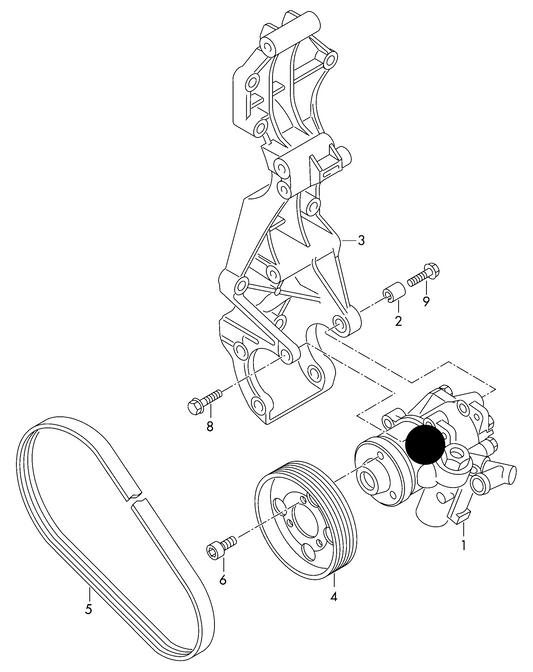 (ITEM 1) 116623 NEW POWER STEERING PUMP 130BAR PR-1N1,1N3