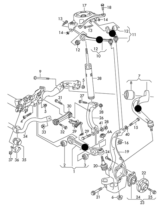 (ITEMS 1,7,10+11 &) 119345 H/D Full Front Control arm & link kit