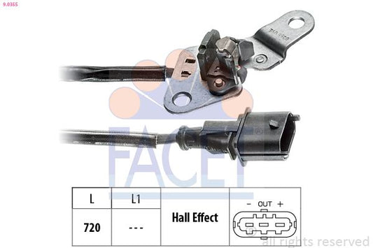 207-416 Facet Crankshaft Sensor Vectra 1.9cdti 8v