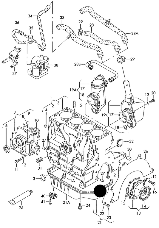 (ITEM 21) 108015 GENUINE Engine Oil Sump 1.4-1.6 16v