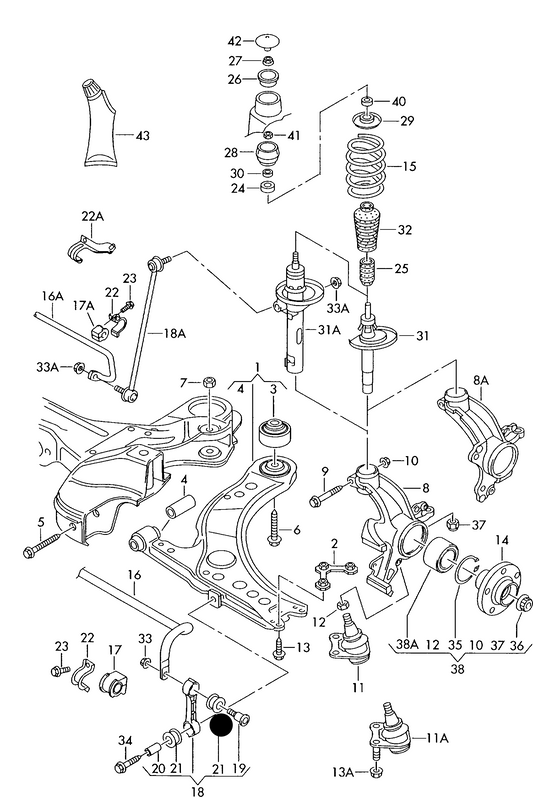 (21) 108132 Mounting, stabiliser bar F 1C-Y-400 001>> 1C-1-451 000* F 9C-Y-600 001>> 9C-1-636 000* 	 PR-0AE PR-0AE