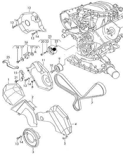 (item 23) 108174 NTN Original Tensioner Pulley for timing belt