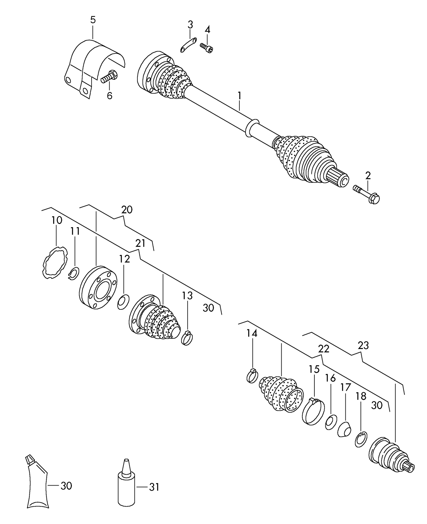 (23) 110805 Outer C/V joint kit