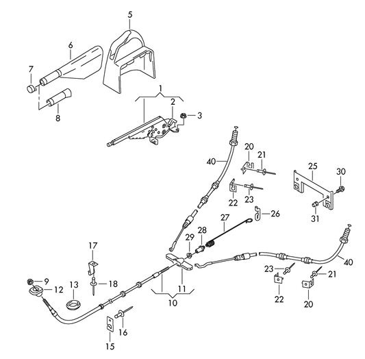 (item 10) 118700 Front brake cable wheelbase: 1828mm PR-G0C,G1A, G0K