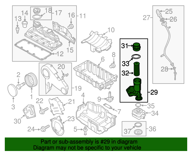 (ITEM 29) J1315024 Oil filter housing 1.4/1.9/2.0tdi 'Special order 1-2 days'