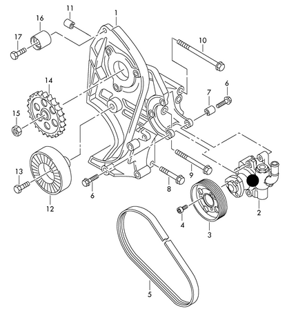 (ITEM 2) 115322 NEW Power Steering Pump Crafter 2006>2017