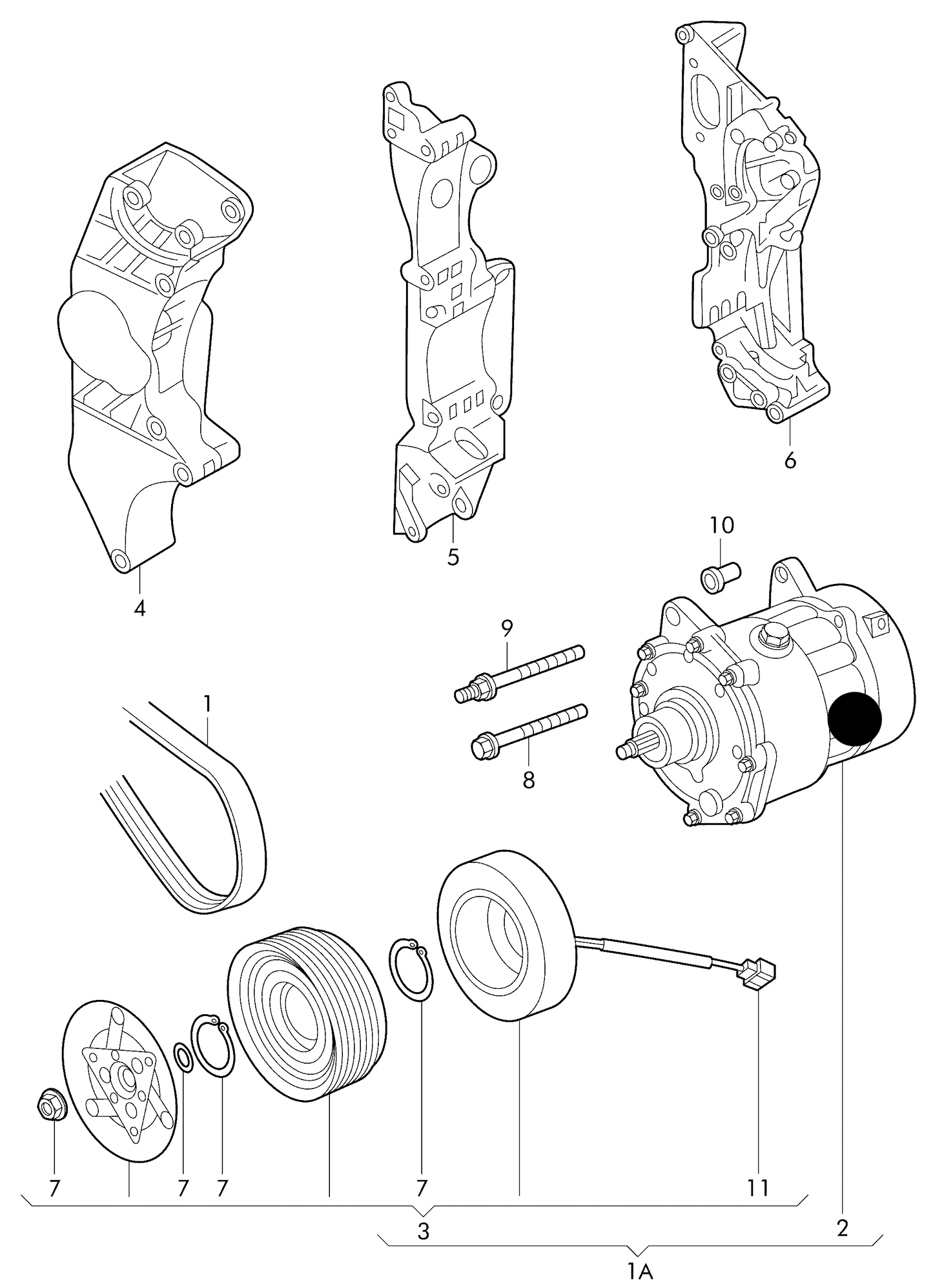 (2) 89224 Air-Con Compressor Various VAG vehicles