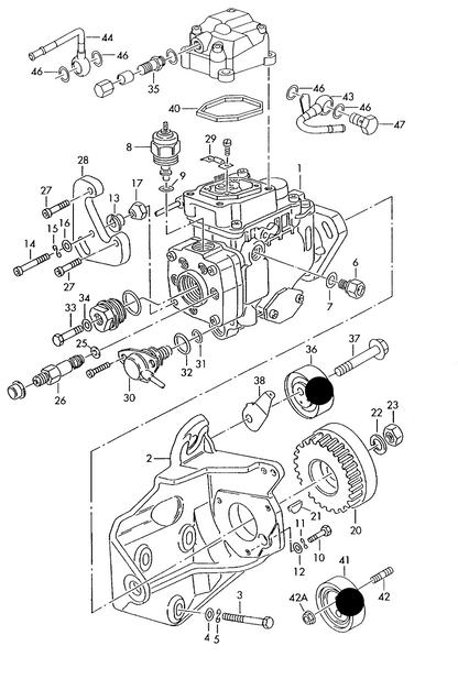 (ITEMS 5,10,22,36+41) 117406 Cambelt Kit '5pc' T4 2.5TDI ACV,AUF,AYC engines