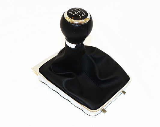 116514 HAJUS 6 Speed Manual Gearshift Lever Gaiter & Knob Chrome "Special order 1-2 days"