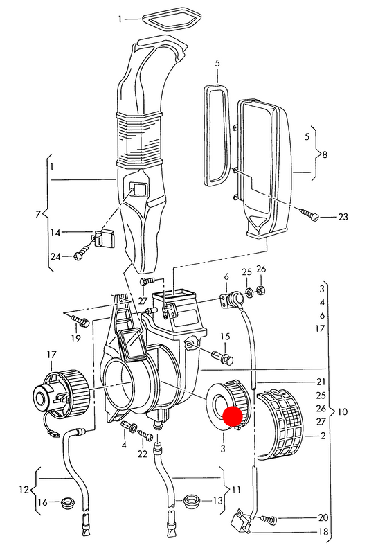 (Item 3) 108615 Pollen Filter T4 08/1994>2003