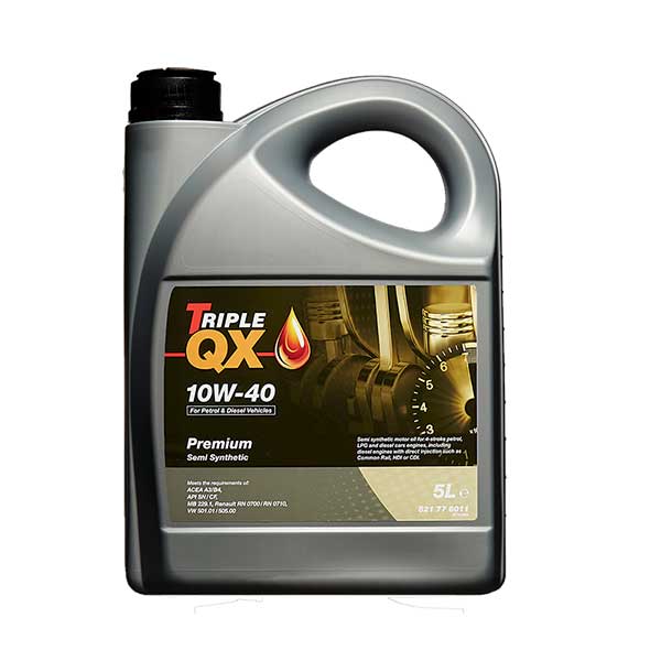 32950 TRIPLE QX Semi Syn Engine Oil 10W-40 - 5Ltr (ZGB115QLB00406) ''Order by 12 noon for same day dispatch/Free to collect anytime''