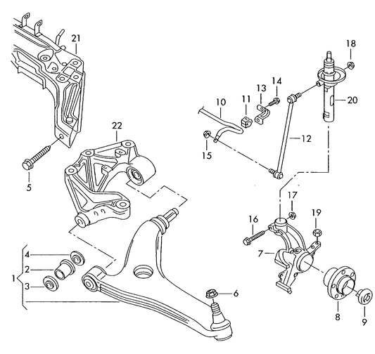 (Item 7) 107781 L/H wheel bearing housing BMD,BKR 'Not PR-1AC,1AL,1AT'