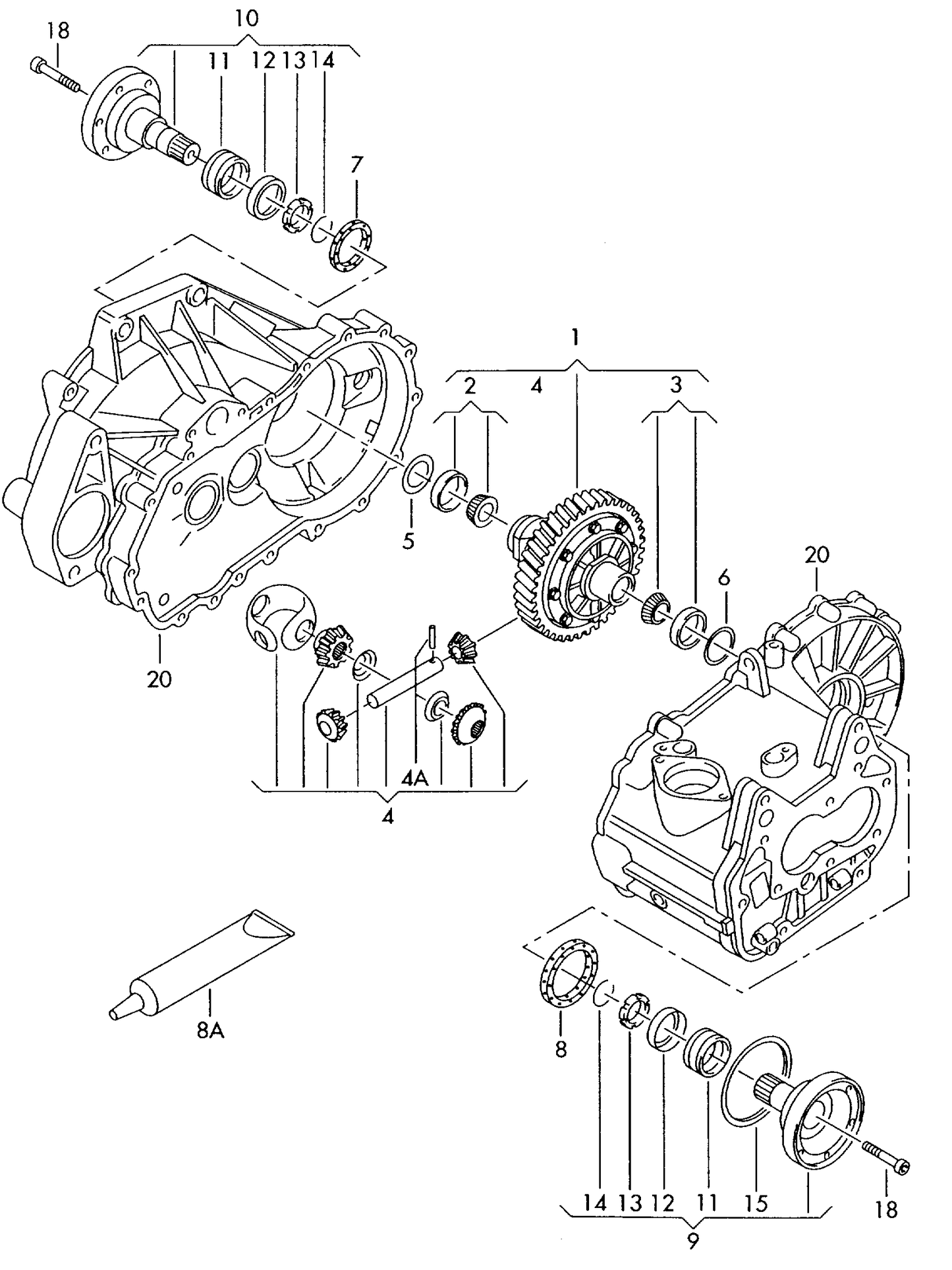 409-017 Golf mk5 ()1K) 2004>2009 differential flanged shaft for 5 speed manual transmiss. FVH,FXQ,HHN, JHT,JHU,JHX ‘Please select parts from links below, prices will update’