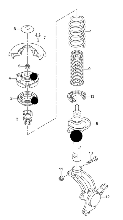 (ITEM 8) 620200 Front strut 50mm PR-G01+L01, L02,L03+2UA,PR-G01+L04, L05,L06+2UAPR-G01+L12, L13,L14+2UC, PR-G01+L15, L16,L17+2UC