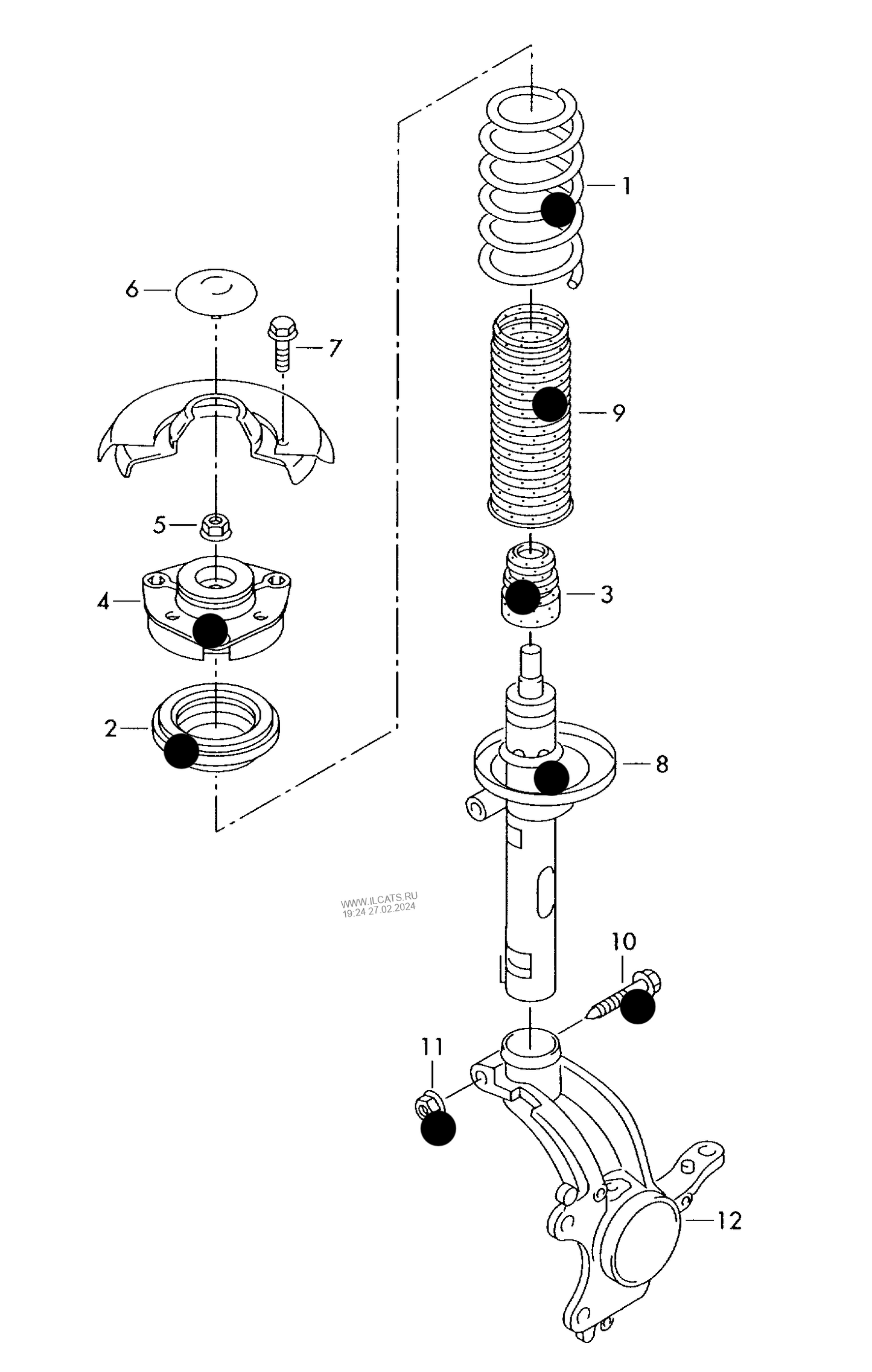 411-002 Golf mk5 (1K) Front suspension shock absorbers frt.-wh.dr.+ GTI ‘Please select parts from links below, prices will update’