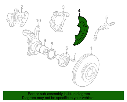 (ITEM 4) 116839 R/H Brake back plate