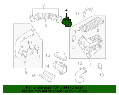 (ITEM 4) 110463 NEW Air Mass Meter VAG 1.8T